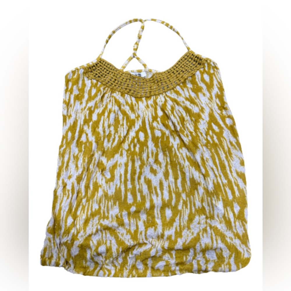 Forever 21 - Mustard Yellow and White - Medium